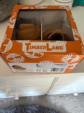 Timberland Toddler Ochre Suede Hook-and-Loop Booties